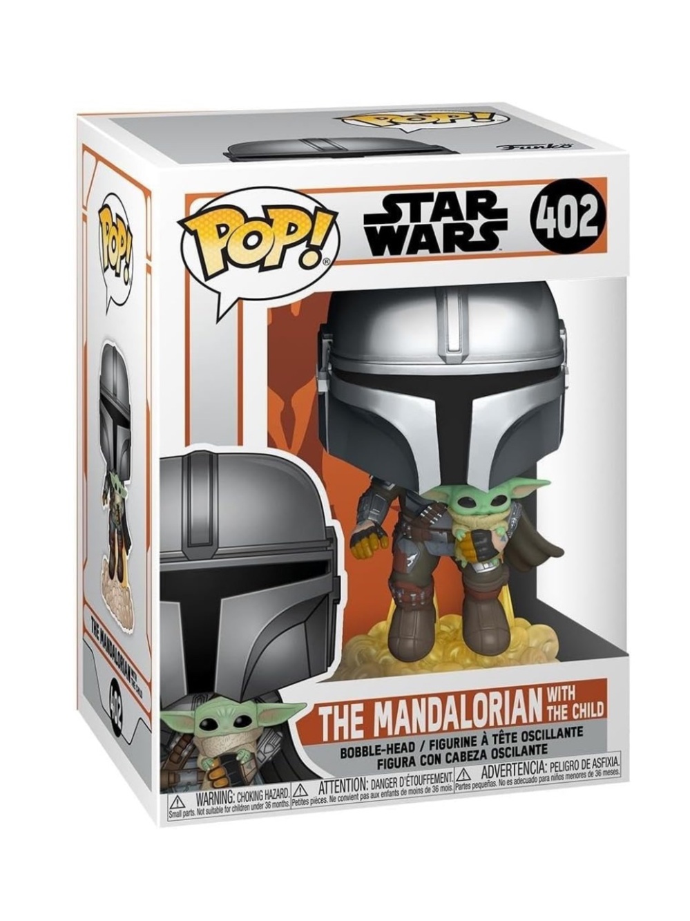 Funko The Mandalorian with The Child Pop! Figure - Silver & Green